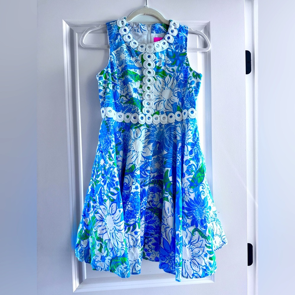 Like New Lilly Pulitzer Floral Dress for Girls